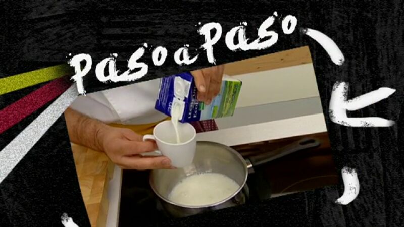Paso a paso: Mousse helada de plátano