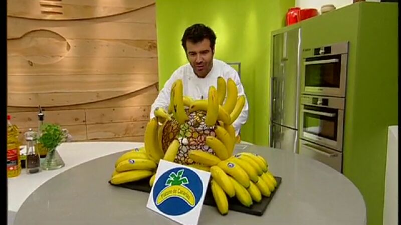 Mousse helada de plátano - Parte 1