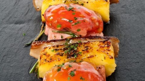 Brochetas de salchichas