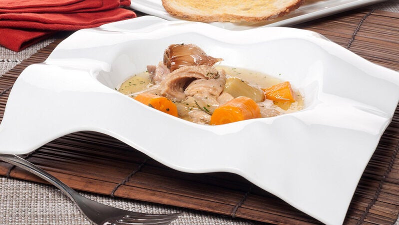 Ingredientes para callos en blanco