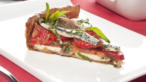 Tarta de mozarella y tomate