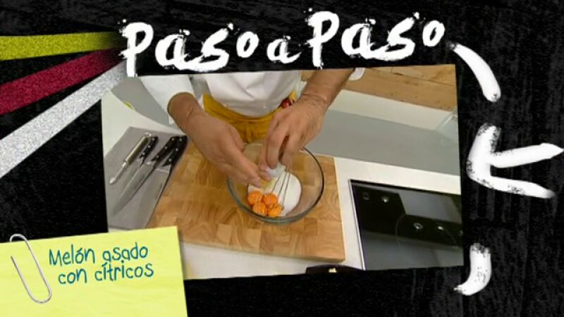 Paso a paso: Melón asado con cítricos
