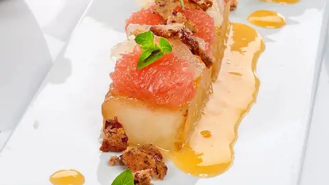 Melón asado con cítricos Melón asado con cítricos