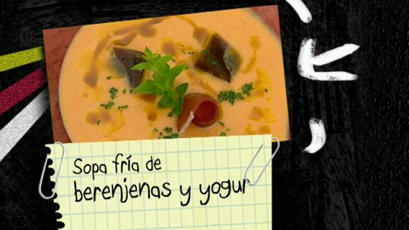 Sopa fría de berenjenas y yogur - Parte 1