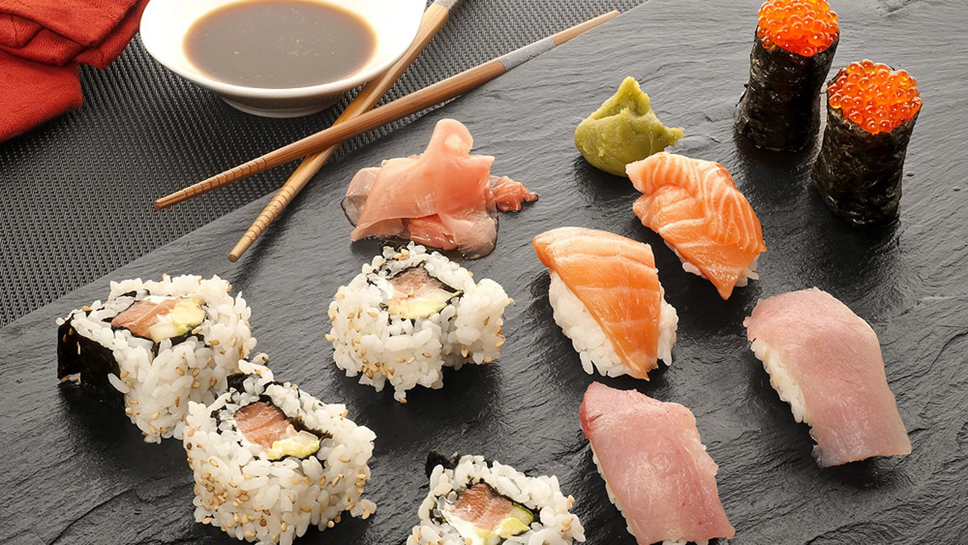 Arroz para sushi y sushi