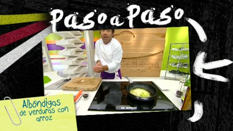 Paso a paso: Albóndigas de verduras con arroz
