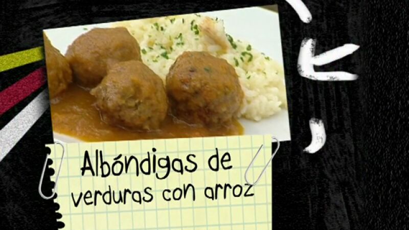Albóndigas de verdura con arroz - Parte 1