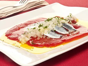 Ensalada de pimientos asados Ensalada de pimientos asados
