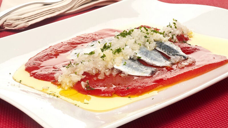 Ingredientes para hacer ensalada de pimientos