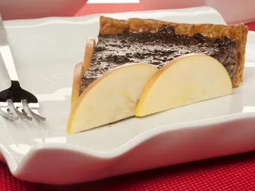 Tarta de champiñones con morcilla Tarta de champiñones con morcilla