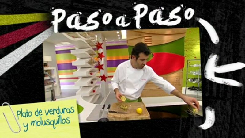 Paso a paso - Verduras y molusquillos en cocina con Bruno