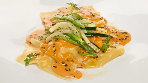 Raviolis con langostinos Raviolis con langostinos
