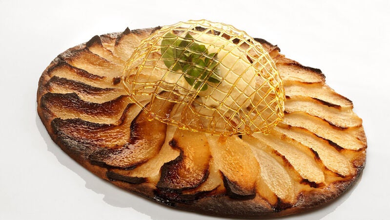 Ingredientes para tarta fina de pera 