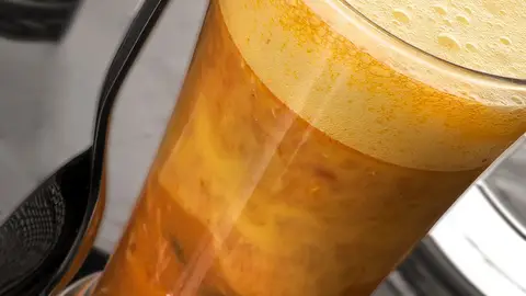 Sopa de ajo con rape Sopa de ajo con rape