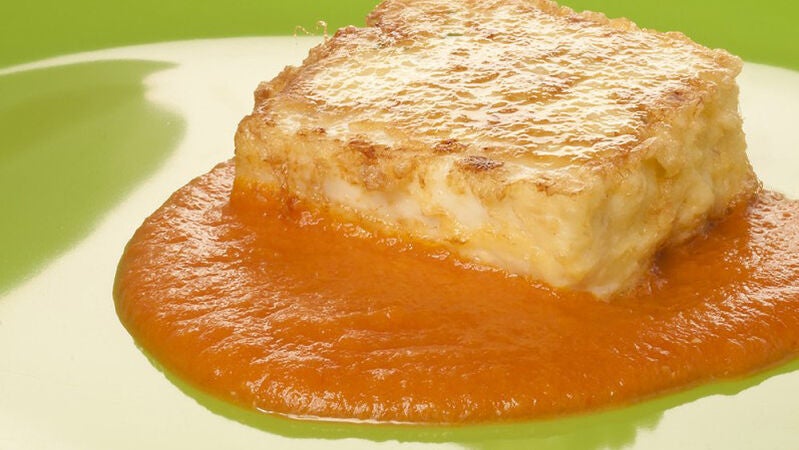 Ingredientes Leche frita de merluza