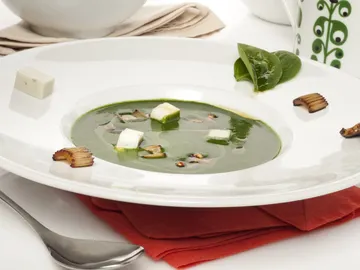 Crema de espinacas con queso Crema de espinacas con queso