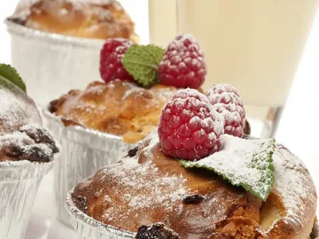 Muffins de macadamia y chocolate blanco Muffins de macadamia y chocolate blanco