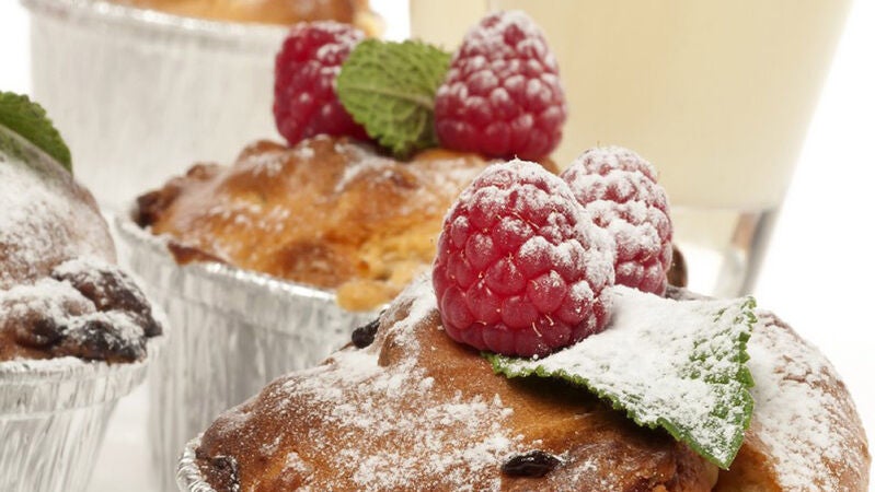 Ingredientes para hacer muffins de macadamia
