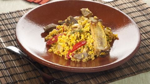 Paella de ib&eacute;ricos