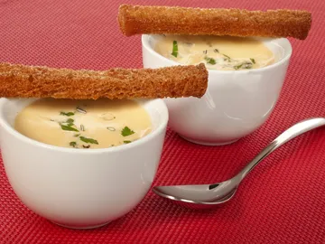 Huevo en cocotte al gorgonzola Huevo en cocotte al gorgonzola