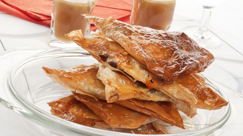 Ingredientes para hacer pañuelos con cecina