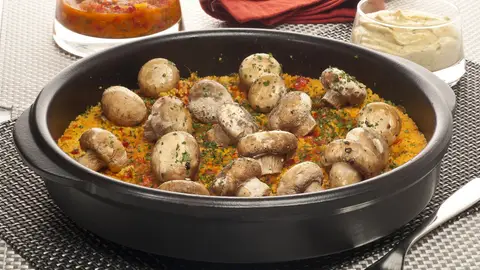 Champiñones asados Champiñones asados