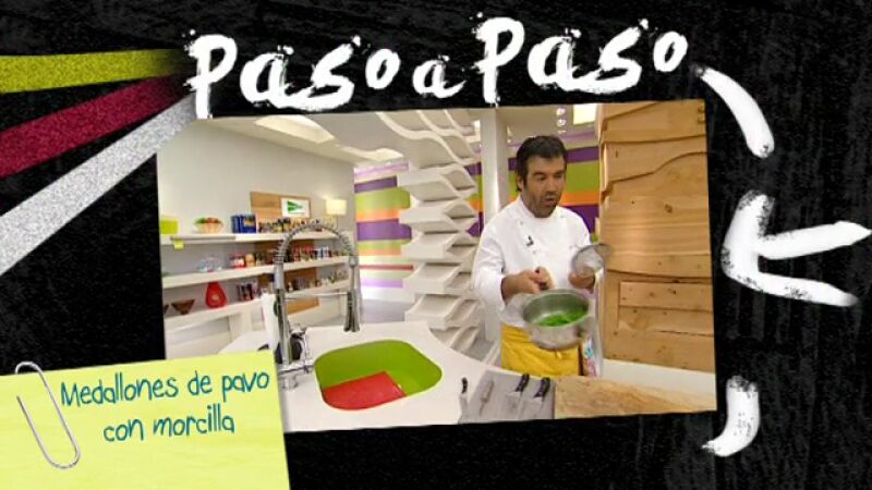 Paso a paso: Medallones de pavo con morcilla
