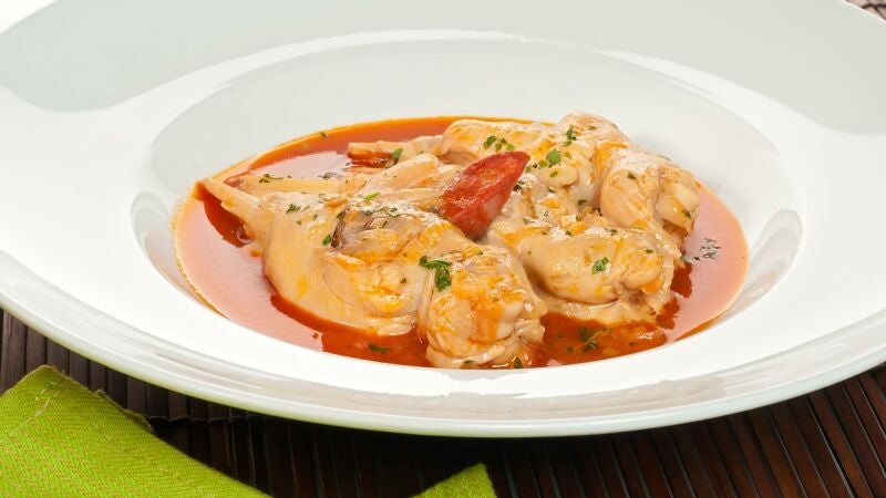 Ingredientes para las manitas de cordero al pimentón de la vera