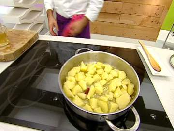 Patatas con cabeza de rape