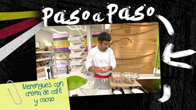 Paso a paso: Merengue con crema de café y cacao