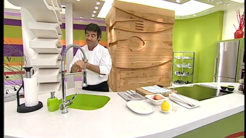 Merluza rebozada con mahonesa de limón - Parte 1