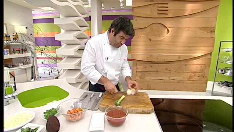 Pizza con guarnición de ensalada - Parte 2
