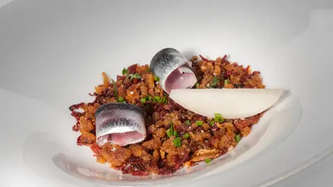Migas con sardinas Migas con sardinas