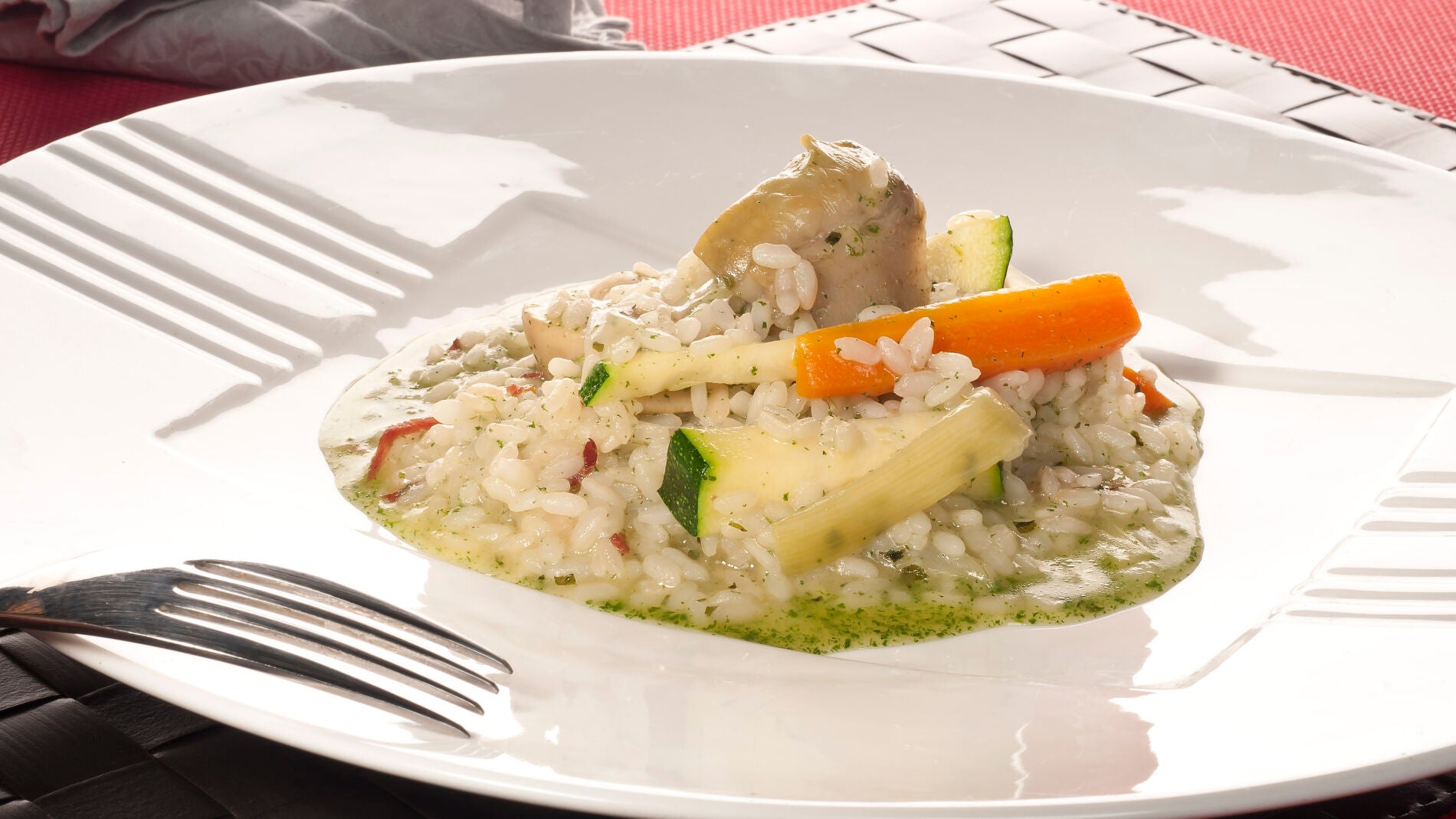 Arroz de verduras y ortigas