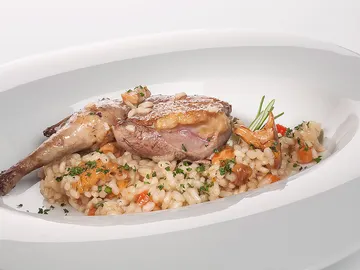 Arroz de pichón al horno Arroz de pichón al horno