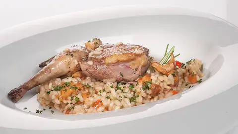 Arroz de pichón al horno Arroz de pichón al horno