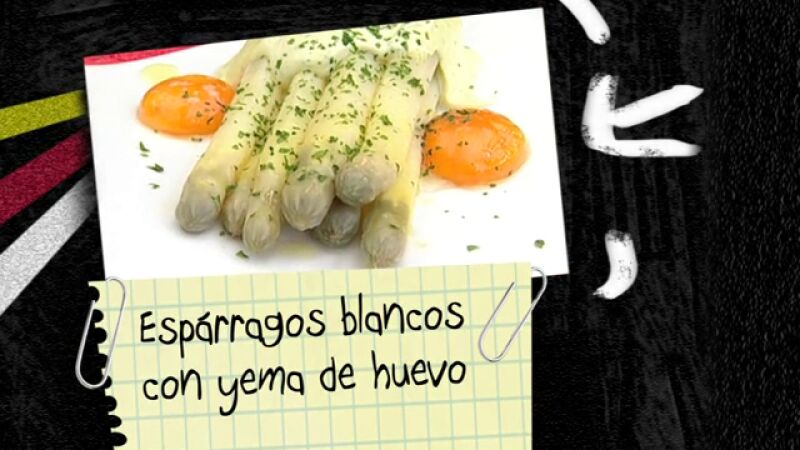 Espárragos blancos con yema de huevo - Parte 1