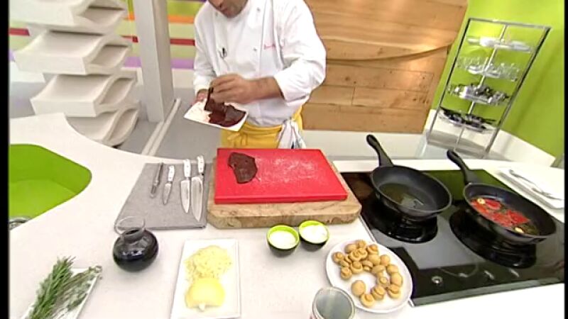 Hígado de ternera al vino tinto con champiñones - Parte 2