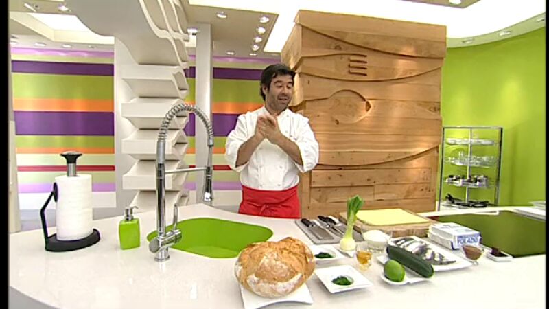 Tostas de sardinas y postre de yogur helado - Parte 1