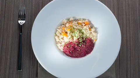 Quinoa con puré de verduras Quinoa con puré de verduras