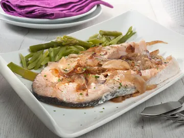 Salmón encebollado Salmón encebollado