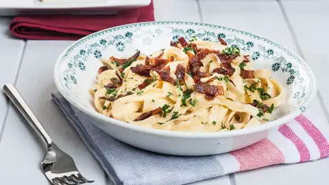 Pasta fresca carbonara El sabor es ciego