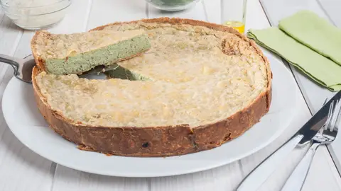 Quiche de alcachofas y espinacas Quiche de alcachofas y espinacas