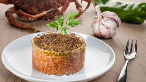 Txangurro gratinad El sabor es ciego
