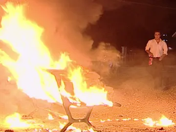 Intentan prender fuego al colegio de Sila Intentan prender fuego al colegio de Sila