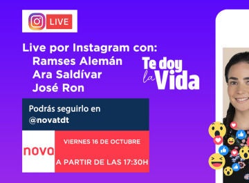 Instagram Live de Te doy la vida