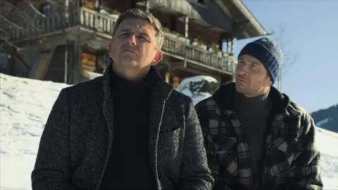 Martin piensa en su familia Doctor en los Alpes