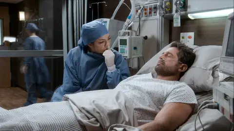 Raquel frente a Damián Caer en tentación