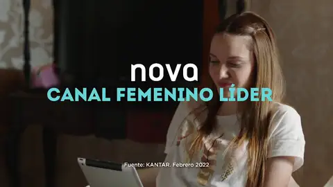 Nova (2,4%) es la cadena femenina líder, 32 meses por delante de su competidora Nova (2,4%) es la cadena femenina líder, 32 meses por delante de su competidora
