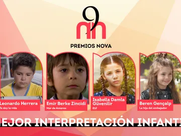 'Las 9 de Nova' Mejor interpretación infantil 'Las 9 de Nova' Mejor interpretación infantil